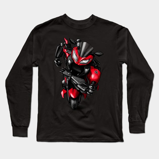Kawasaki Ninja 300 Transformer Long Sleeve T-Shirt by MOTORIND